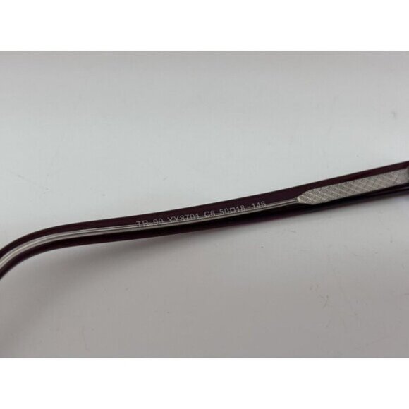 EVIDENCE - Purple Plastic Eyeglasses TR 90 YY8701 C6 50-18-146 - Picture 4 of 6
